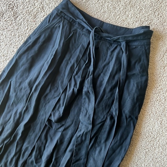 Free People Black Mini to Maxi Faux Wrap Skirt - Picture 4 of 9